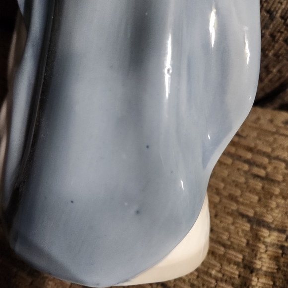 Nativity Scene Ceramic Figure Jesus Mary Joseph Glossy 10in Beautiful - Picture 5 of 9